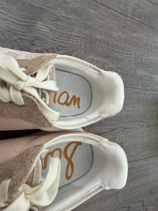 Sam Edelman Langley3 Beige/Tan Mash Suede Sneakers 8.5 M - Picture 7 of 12